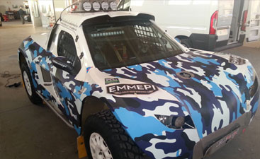 Wrapping Macchina da rally
