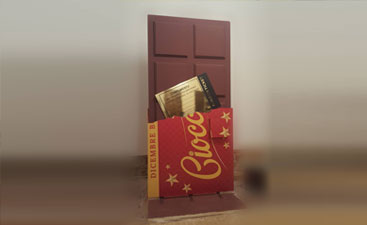 Tavoletta di Cioccolato con biglietto d’ oro